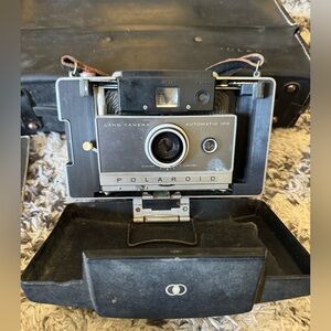Vintage Polaroid Automatic 100 Land camera w/extras- untested